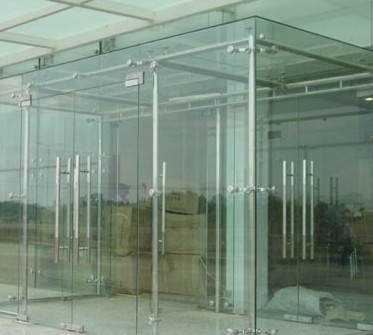 兰州钢化玻璃门定制加工